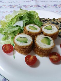 鶏ささみのアボカドしそチーズ巻きフライ-レシピのメイン写真