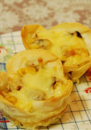 お花キッシュ★餃子の皮で時短★-レシピのメイン写真