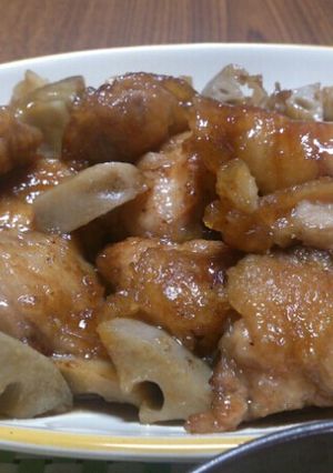 れんこんと鶏肉の照り焼き-レシピのメイン写真