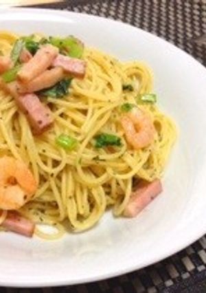 海老とベーコンのバジルパスタ-レシピのメイン写真