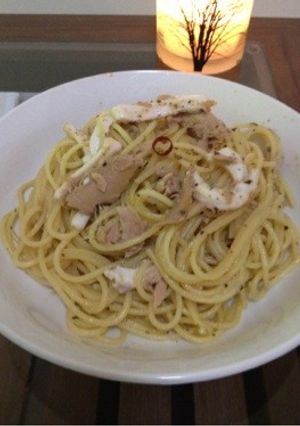 ツナと塩辛のパスタ-レシピのメイン写真