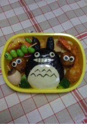 キャラ弁★トトロ&まっくろくろすけ-レシピのメイン写真