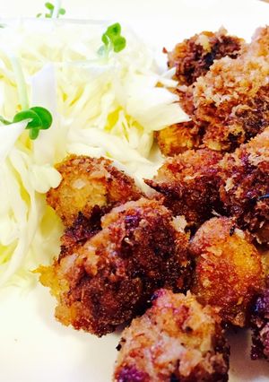 簡単☆豚こまマヨパン粉焼き-レシピのメイン写真