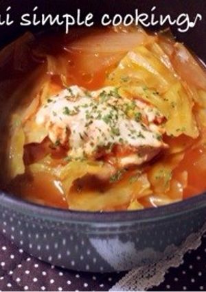 ストウブで。鶏胸肉のトマトスープ煮-レシピのメイン写真