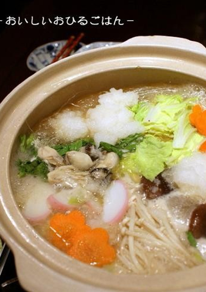 さっぱりと、みぞれ牡蠣鍋-レシピのメイン写真