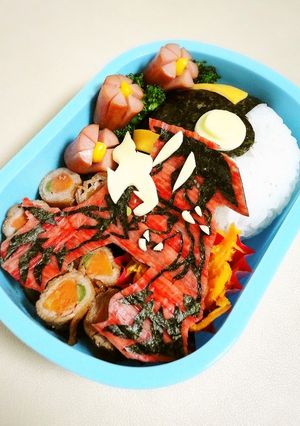 キャラ弁＊ポケモンＸＹイベルタル弁当♪-レシピのメイン写真