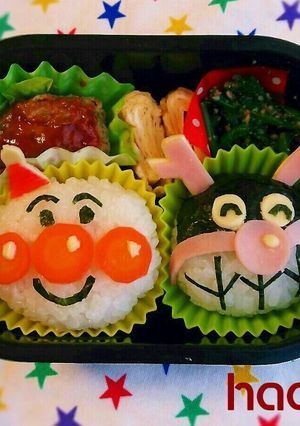 クリスマスにアンパンマンのキャラ弁-レシピのメイン写真