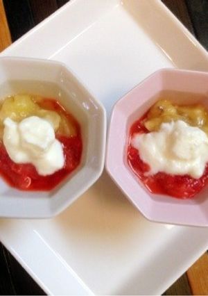 離乳食☆バナナベリーヨーグルト-レシピのメイン写真