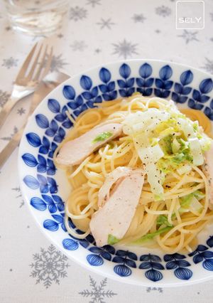 ハーブチキンのクリームパスタ-レシピのメイン写真