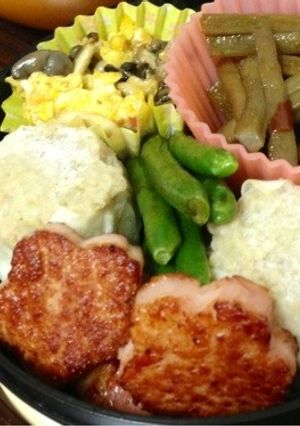 お弁当に♪お花のハムステーキ!-レシピのメイン写真