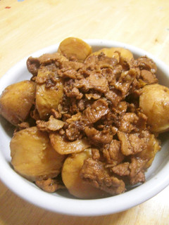 【おかず】里芋と豚肉で甘辛ぽってり煮-レシピのメイン写真