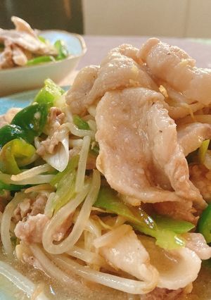 簡単☆野菜たっぷり！豚バラの葱塩炒め-レシピのメイン写真