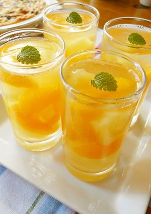 簡単＊パインとみかん缶のゼリー-レシピのメイン写真