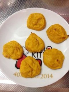 離乳食後期☆かぼちゃお焼き〜手づかみ-レシピのメイン写真