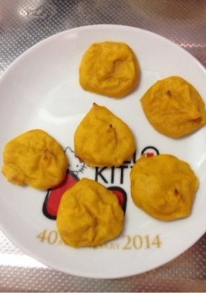 離乳食後期☆かぼちゃお焼き〜手づかみ-レシピのメイン写真