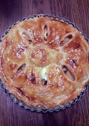 お魚飾りのクリームチーズアップルパイ-レシピのメイン写真