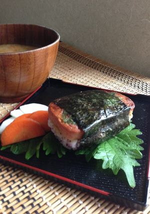 祝‼和食世界遺産 ♡和なスパムむすび-レシピのメイン写真