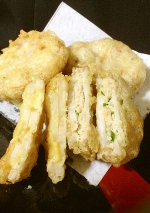 蓮根はさみ揚げ2種★☆鳥挽肉＆辛子味噌-レシピのメイン写真