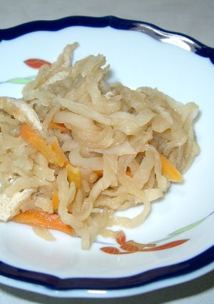 切り干し大根と油揚げの煮物-レシピのメイン写真