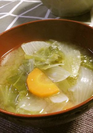 味噌汁に飽きたら・・・味噌スープ☆-レシピのメイン写真