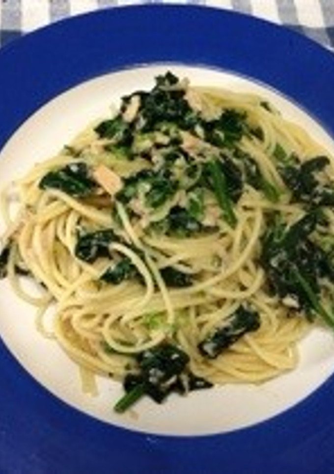 ほうれん草とツナの和風パスタ-レシピのメイン写真