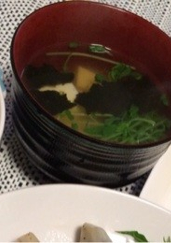 超簡単！とうふと海苔のお吸い物-レシピのメイン写真