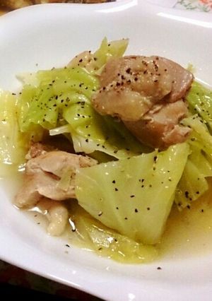 キャベツと鶏肉の洋風煮込み-レシピのメイン写真