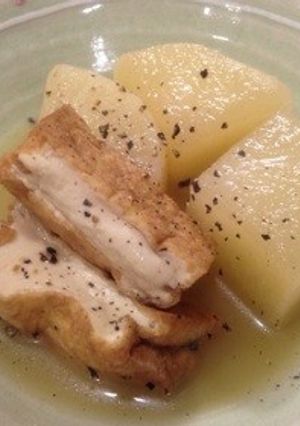 コンソメで☆大根と厚あげの洋風煮物-レシピのメイン写真