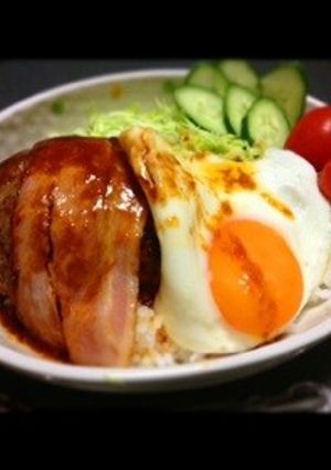 ロコモコ丼(´ . .̫ . `)♡-レシピのメイン写真