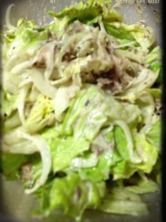 簡単!鯖缶サラダ。鯖缶が変身したよ〜-レシピのメイン写真