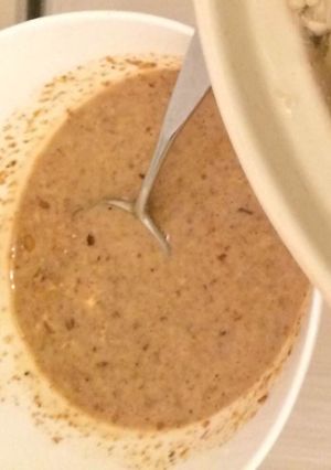 お酢でさわやかクルミの胡麻たれ-レシピのメイン写真