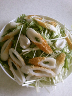 水菜竹輪サラダ-レシピのメイン写真