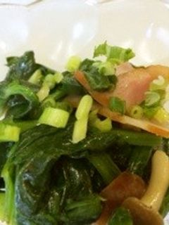 ☆ほうれん草としめじの炒め煮☆-レシピのメイン写真