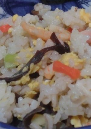 炊飯器で野菜たっぷり後混ぜ海老炒飯-レシピのメイン写真