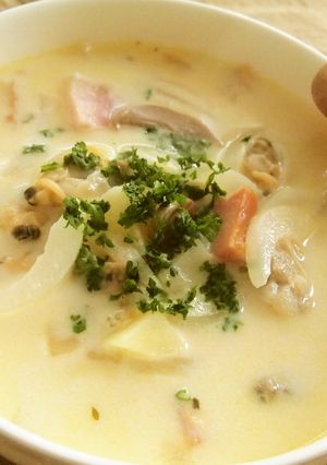 レトルトスープで簡単☆クラムチャウダー-レシピのメイン写真