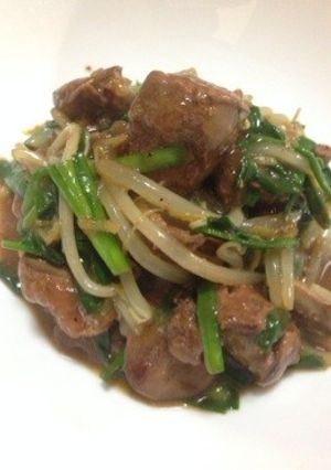 焼肉のたれでレバニラ炒め！-レシピのメイン写真
