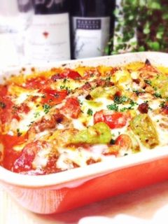 アボカドとビーフのトマトグラタン♡-レシピのメイン写真