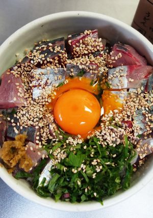 鯵丼-レシピのメイン写真
