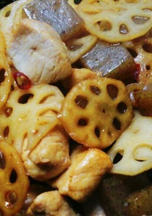鶏胸肉と蓮根のずぼら炒め!-レシピのメイン写真
