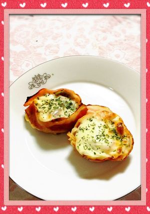 お弁当 に☆野菜のベーコンカップ焼き☆-レシピのメイン写真