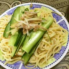 รูปของ 生姜と大根おろしのポン酢パスタ