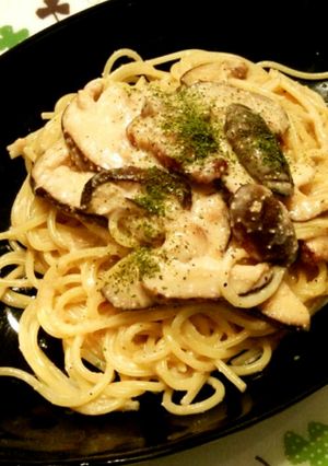 ☆きのこのクリームスパゲティ☆-レシピのメイン写真