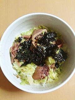簡単!いか缶とキャベツの炒め物-レシピのメイン写真