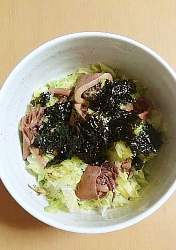簡単！いか缶とキャベツの炒め物-レシピのメイン写真