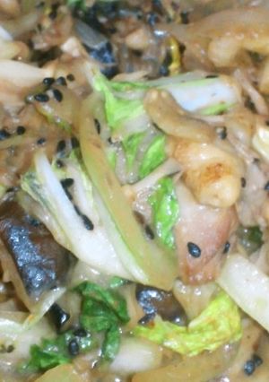鶏肉と、茄子のゴマ味噌炒め-レシピのメイン写真