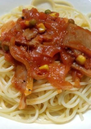 レンジで簡単トマトパスタソース-レシピのメイン写真