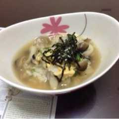 あったか♪きのこ雑炊-レシピのメイン写真