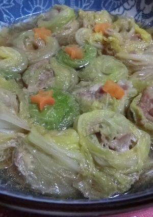 ☆簡単！白菜の豚肉巻をレンジで☆-レシピのメイン写真