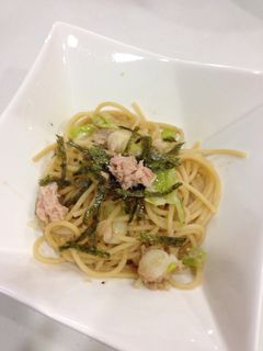 ツナと野菜の和風スパ-レシピのメイン写真