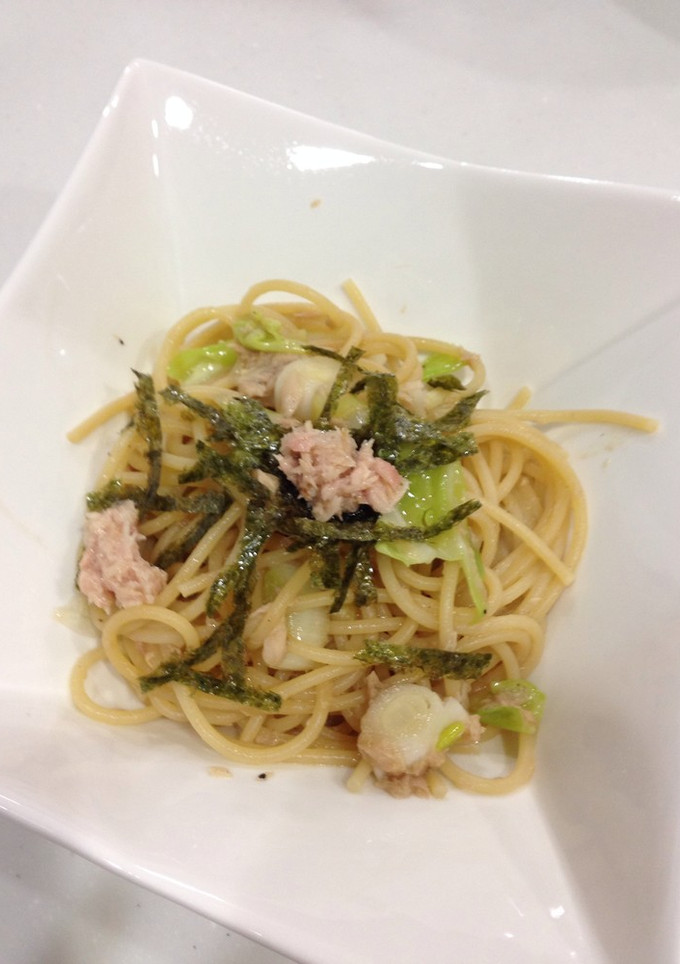 ツナと野菜の和風スパ-レシピのメイン写真